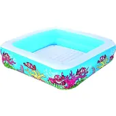 Bestway 52192, Oppustelig pool, 265 L, Firkant, 2 År, Vinyl, Flerfarvet