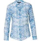 KOROSHI Bluse blå / pastelblå
