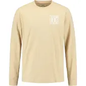 Shiwi Bluser & t-shirts 'Noah' lysebeige / hvid