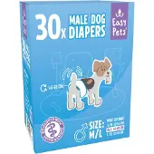 EASYPETS Hundeblokkere til hanner - M/L - 30 stk