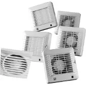 THERMEX Ventilator EDM 100 HZ med hygrostat og kuglelejer