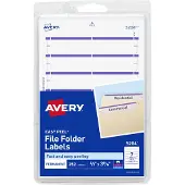 Avery AVE05204 - Print eller Skriv filmappetiketter