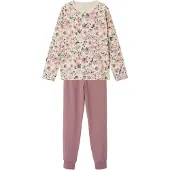 Name it Nattøj 'Nostalgia Flower' beige / brun / khaki / gammelrosa