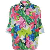 TATUUM Bluse 'Mara' blå / grøn / fuchsia / sort