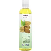 Now , Solutions, Certificeret Økologisk Sweet Almond Oil, 8 fl oz (237 ml)
