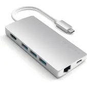 Satechi USB-C Multi-Port Adapter 4K, Sølv ST-TCMAS Modsvarer: N/A