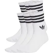 Adidas Sokker 3-stripes Crew 6-pak - Hvid, størrelse 31-33