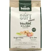 Bosch Tiernahrung Soft Mini Vagtel & Kartofler Økonomipakke: 3 x 2,5 kg