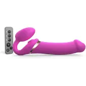 Strap-On-Me MULTI ORGASM BENDABLE STRAP-ON - XL - FUCHSIA