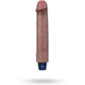 Vuxen Real Softee Vibrating Dildo Brown 22,5 cm