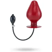 Vuxen Mr B Inflatable Latex Plug Vortex Red XL