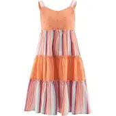 Happy girls Kjole mint / orange / mørk pink / hvid