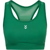Hummel Sports-BH 'Pulse' grøn / hvid