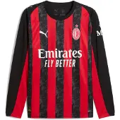 Puma AC Milan 25/26 Long Sleeve Home Jersey Men, Sport, Red/Black, XS