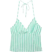 Pull&Bear Overdel 'PACIFIC' lysegrøn / hvid