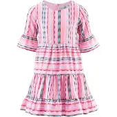 Happy girls Kjole azur / pink / lys pink / sort