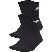 Adidas Originals Sokker Trefoil Cushioned Crew 6-pak - Sort/hvid, størrelse 46-48