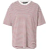 Pieces Shirts 'PCSadie' burgunder / hvid