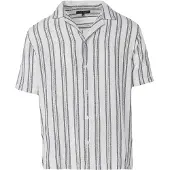 KOROSHI Skjorte sort / offwhite