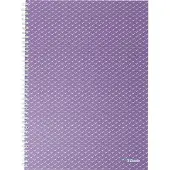 Esselte Colour'Breeze A4 notesblok linjeret, spiralindbundet Lavendel - (4 stk.)