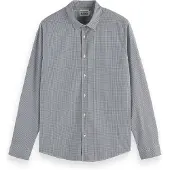 Scotch & Soda Micro Check Skjorte Med Lange ærmer