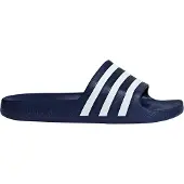 Adidas Pantoletter 'Adilette Aqua' mørkeblå / hvid
