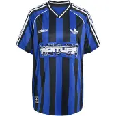 Adidas Dame perler stribet jersey Semi Lucid Blue/Sort