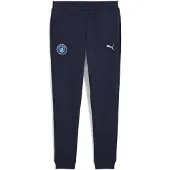 Puma Manchester City Sweatpants ftblESSENTIALS - Navy/Lys blå Børn - , størrelse 176 cm