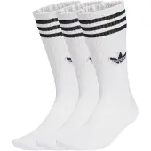 Adidas Originals 3-stripes High Crew Sokker, 3 Par, størrelse 43-45