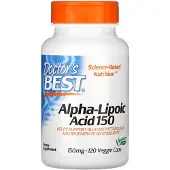 Doctors Best Alpha-Lipoic Acid 150 hj?lper med at underst?tte glukosemetabolismen og regenerere antioxidanter* Ikke-GMO glutenfri vegansk sojafr