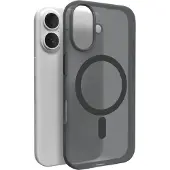 Puro Daylight - Bagsidecover til mobiltelefon - MagSafe-kompatibilitet - flydende silikone, polykarbonat - sort - for Apple iPhone 16