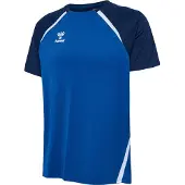 Hummel Trænings T-Shirt hmlLEAD 2.0 - Ægte blå/Navy/Hvid, størrelse Large