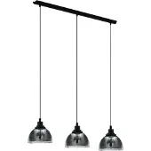 Eglo BELESER LANGBORD 3L SORT/SORTTRANSP.