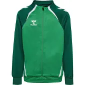 Hummel Sportssweatjakke 'Lead 2.0' lime / mørkegrøn / hvid