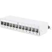 Digitus Professional DN-93706 - Patch-panel - STP - RJ-45 X 12 - lysegrå, RAL 7035