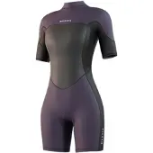Mystic Brand Flatlock 3/2mm Korthærmet Shorty-våddragt Med Lynlås Bagpå Til Damer