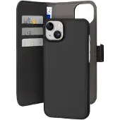 Puro iPhone 15 Plus 2-i-1 Magnetisk Pung Taske - Sort