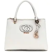 GUESS Skuldertaske 'Sacs à main Silvye Bucket Off White' hvid