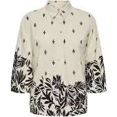 JDY Bluse 'JDYMaggie' creme / sort