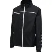 Hummel Træningsjakke Authentic - Sort/Hvid, størrelse Small