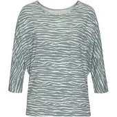 LASCANA Shirts røgblå / lysegrå