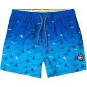 KOROSHI Badeshorts blå / azur / hvid