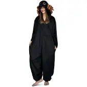 MOM Damekostume: Edderkoppe Onesie Med Store Øjne Og Hætte