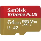 SanDisk Extreme Plus Microsdxc 64gb Hukommelseskort