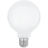Eglo E27 LED G95 opal globepære med varmt hvidt lys