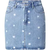 ONLY Nederdel 'ONLSTELLA' blue denim / hvid