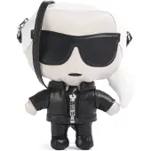 Karl Lagerfeld Skuldertaske nude / sort / hvid