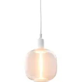 Airam Unna LED-pendelarmatur Klar E27 Hvid ledning