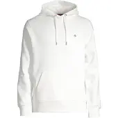 Gant Ganttil mænd. 2007058 Shield hættetrøje off-white (3XL), Hvid, Casual, Bomuld, Bæredygtig