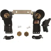 Unite koblingsdåse rødgods dobbelt push 15 mm x 12